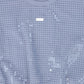 DKNY BLUE METALLIC CIRCLE SWEATSHIRT