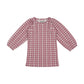 KIN & KIN MAUVE GINGHAM T-SHIRT