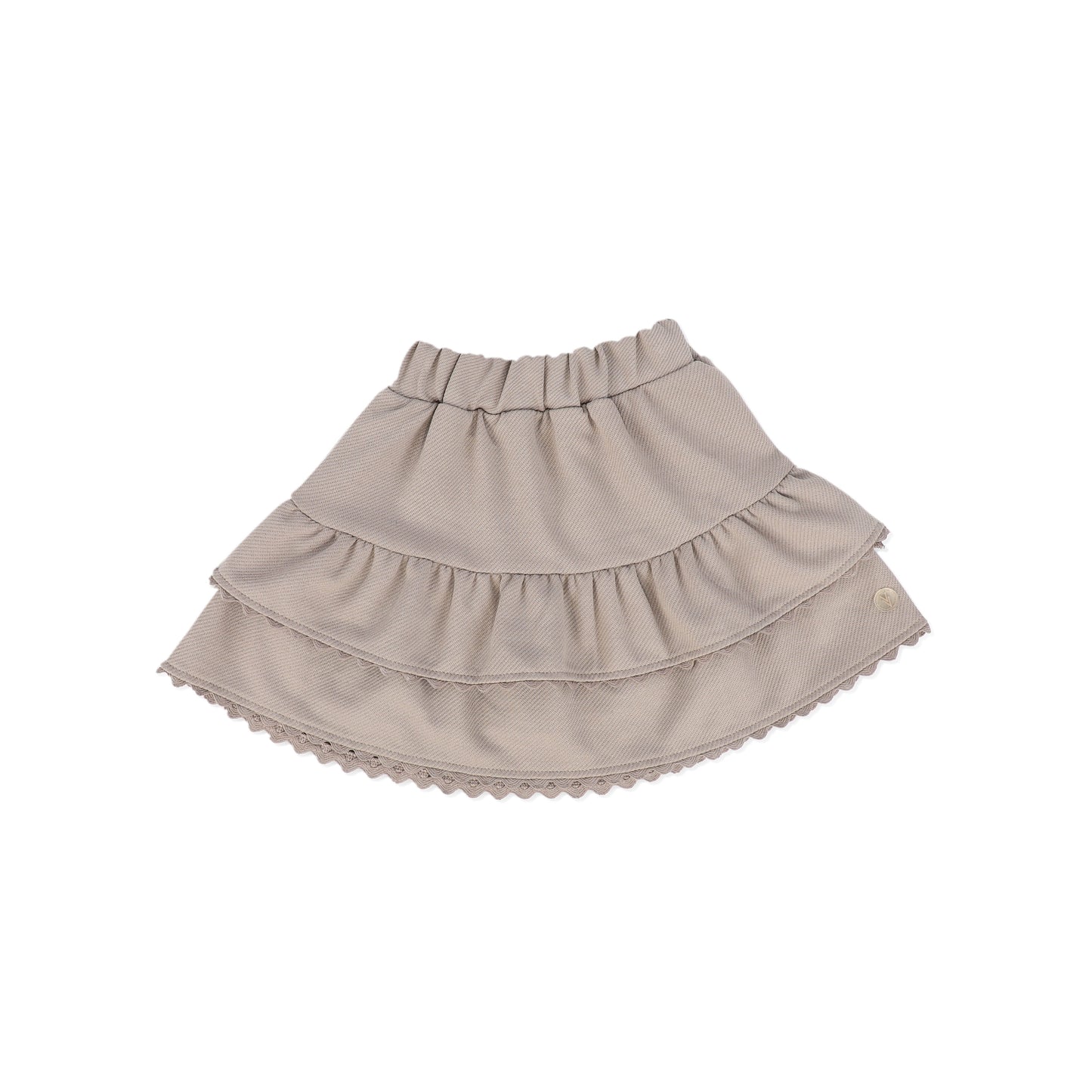 STYLE LABELS TAUPE LAYERED SKIRT [FINAL SALE]