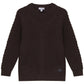 MANN CHOCOLATE BROWN BRAIDED KNIT SWEATER
