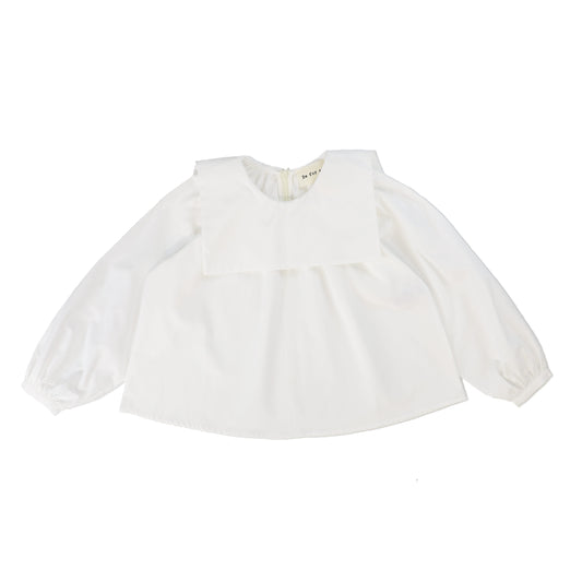 BE FOR ALL WHITE PUFF SLEEVE TOP [Final Sale]