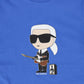 KARL LAGERFELD BLUE LOGO T-SHIRT