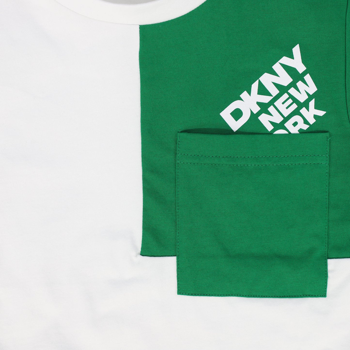 DKNY GREEN/WHITE LOGO T-SHIRT