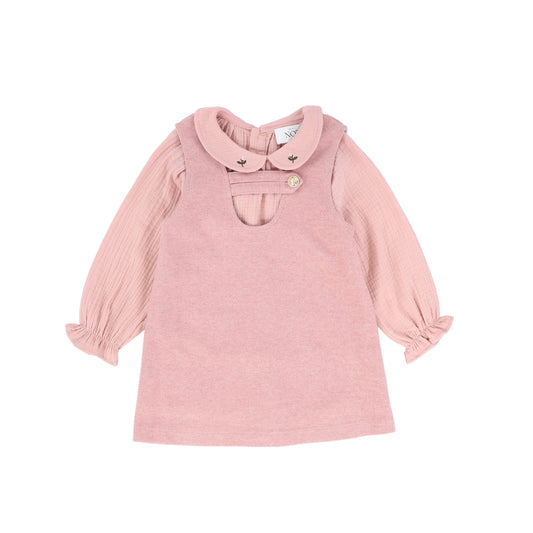 MINI NOD LIGHT PINK WOOL JUMPER SET