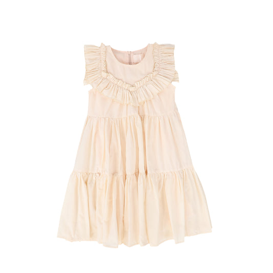 PETITE AMALIE SOFT PINK RUFFLE TRIM JUMPER