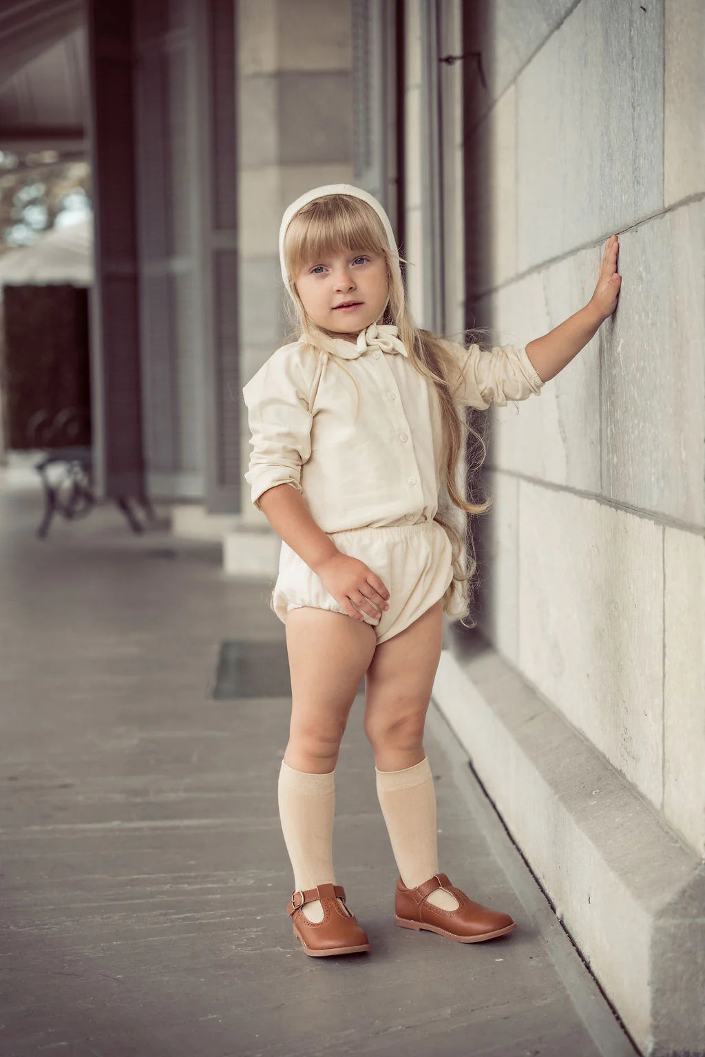 COCO BLANC CREAM CORDUROY BLOUSE