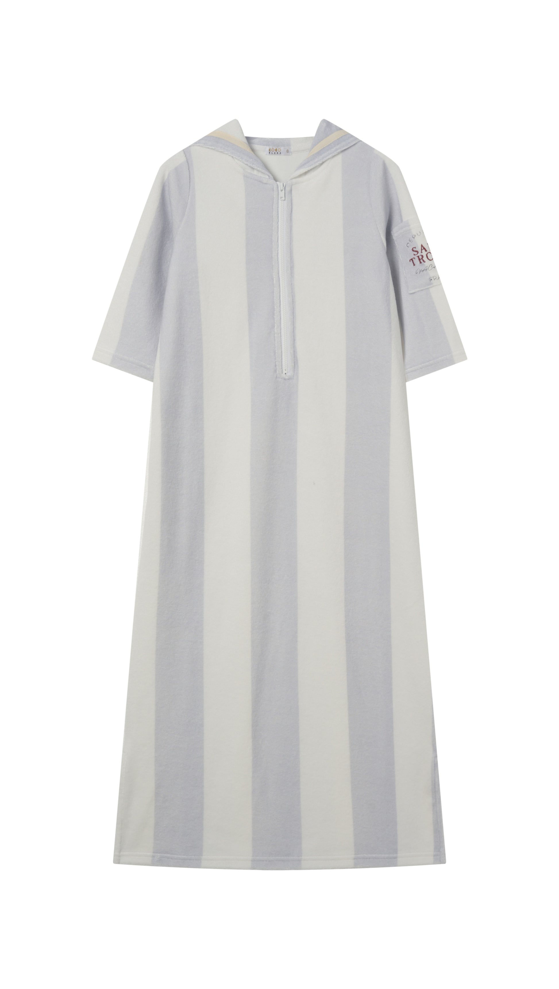 terry cloth dress Striped Terry Towel Maxi Dress