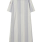COCO BLANC STRIPED TERRY TOWEL MAXI DRESS