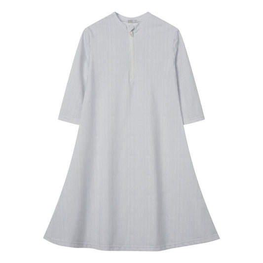 COCO BLANC STRIPE ZIPPER SWIM DRESS