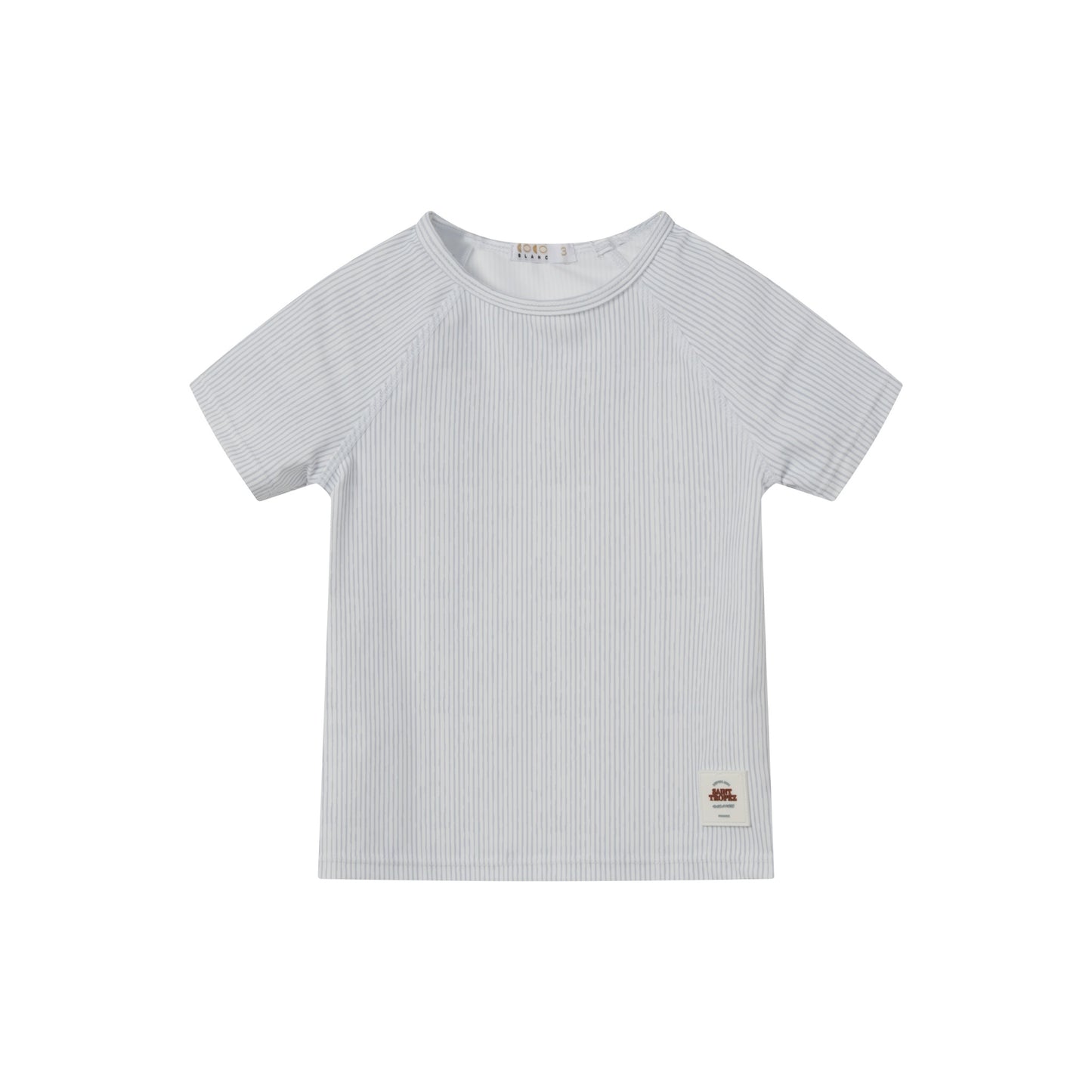 COCO BLANC STRIPED SS SWIM SHIRT