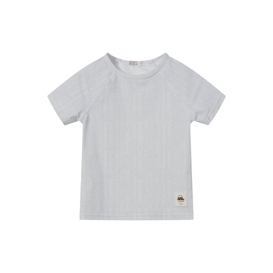 COCO BLANC STRIPED SS SWIM SHIRT