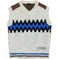 N21 IVORY CHUNKY KNIT PATTERN VEST