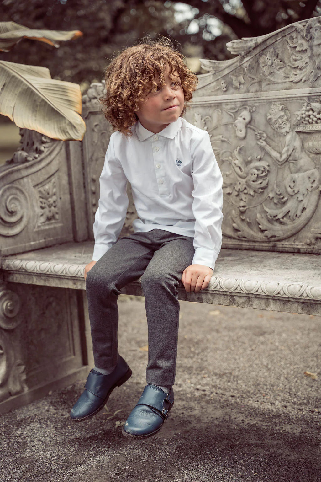 COCO BLANC WHITE COLLAR SHIRT