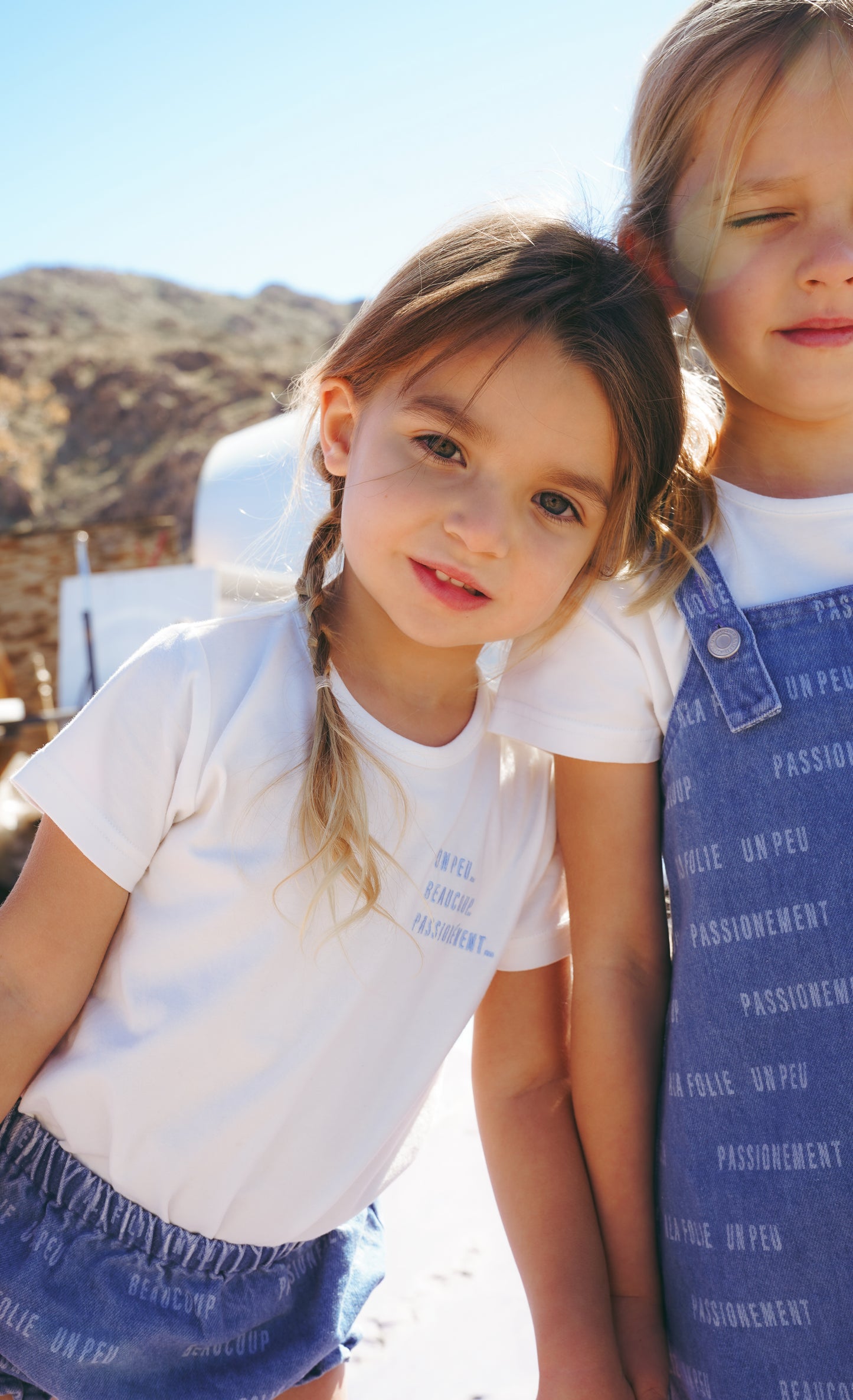 COCO BLANC WHITE WORDED T-SHIRT