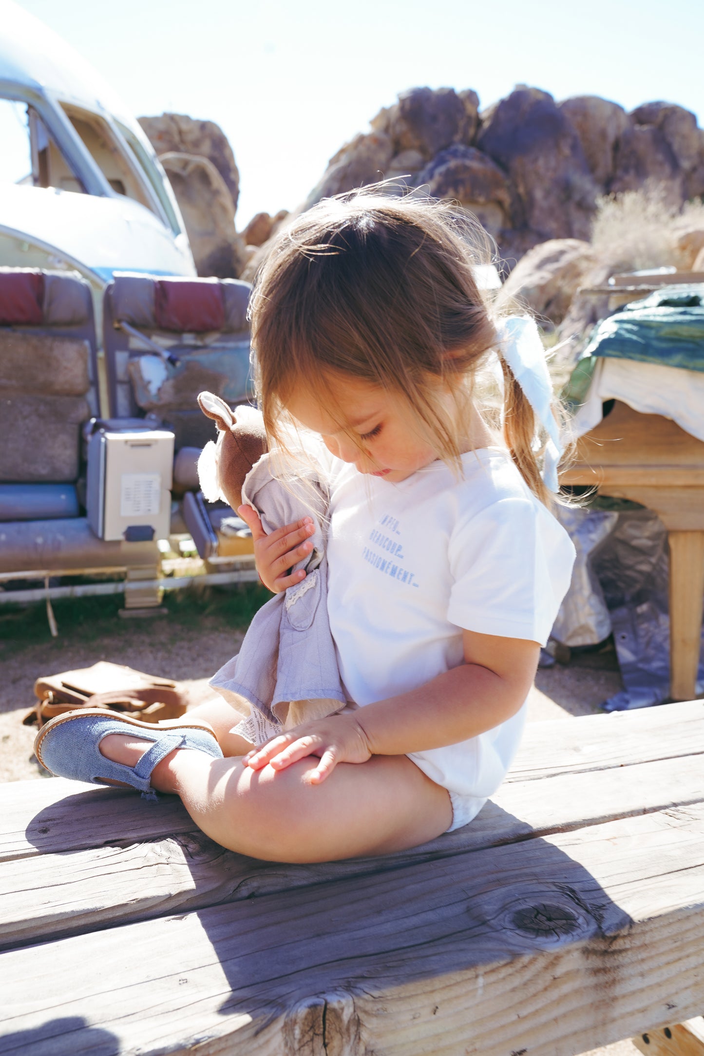 COCO BLANC WHITE WORDED ROMPER