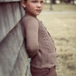 COCO BLANC MOCHA CABLE KNIT CARDIGAN