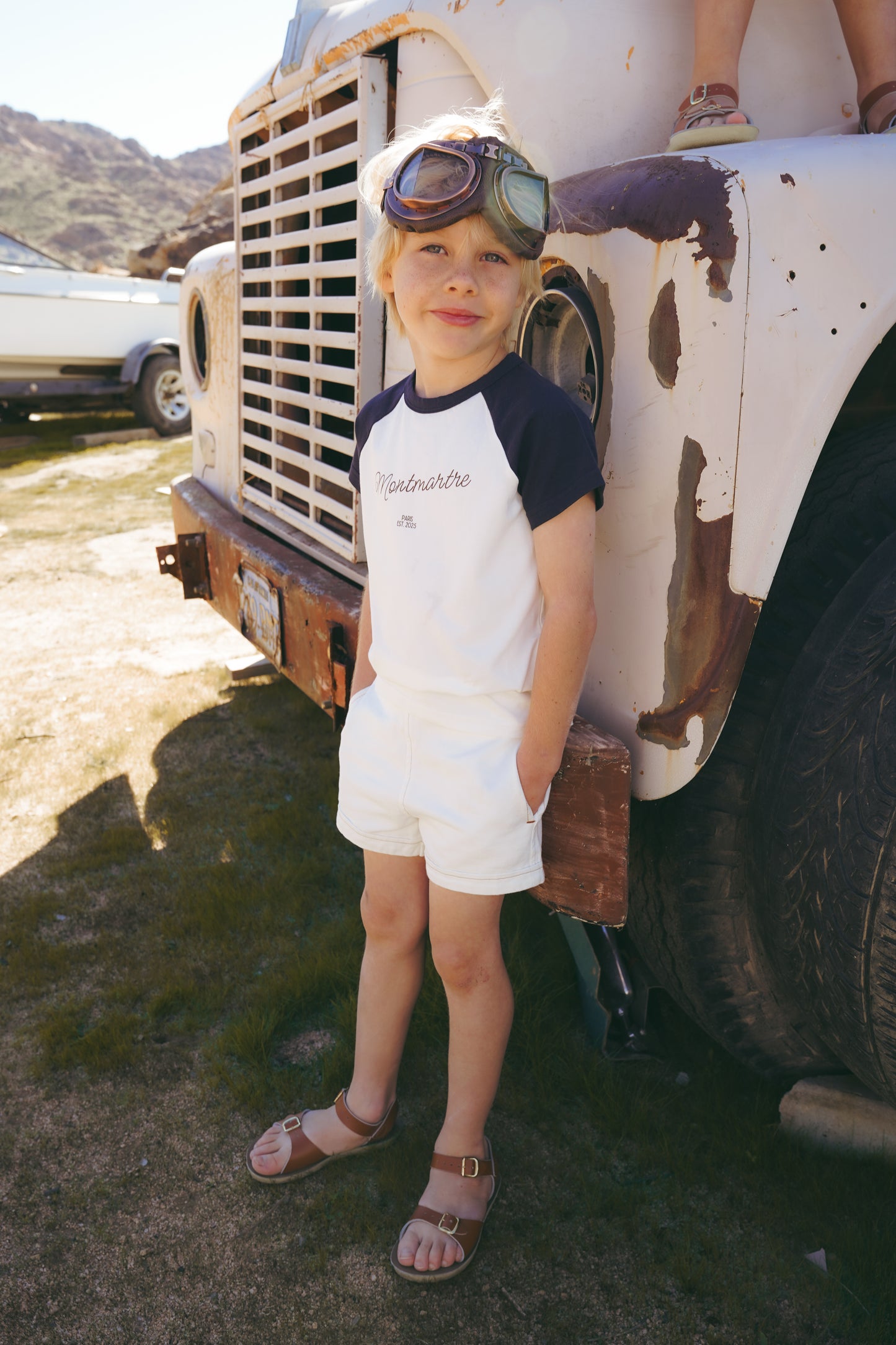 COCO BLANC WHITE DENIM SHORTS
