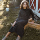 KIX BLACK BUBBLE HEM SWEATSHIRT