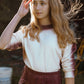 KIX BURGUNDY/WHITE OMBRE SWEATSHIRT