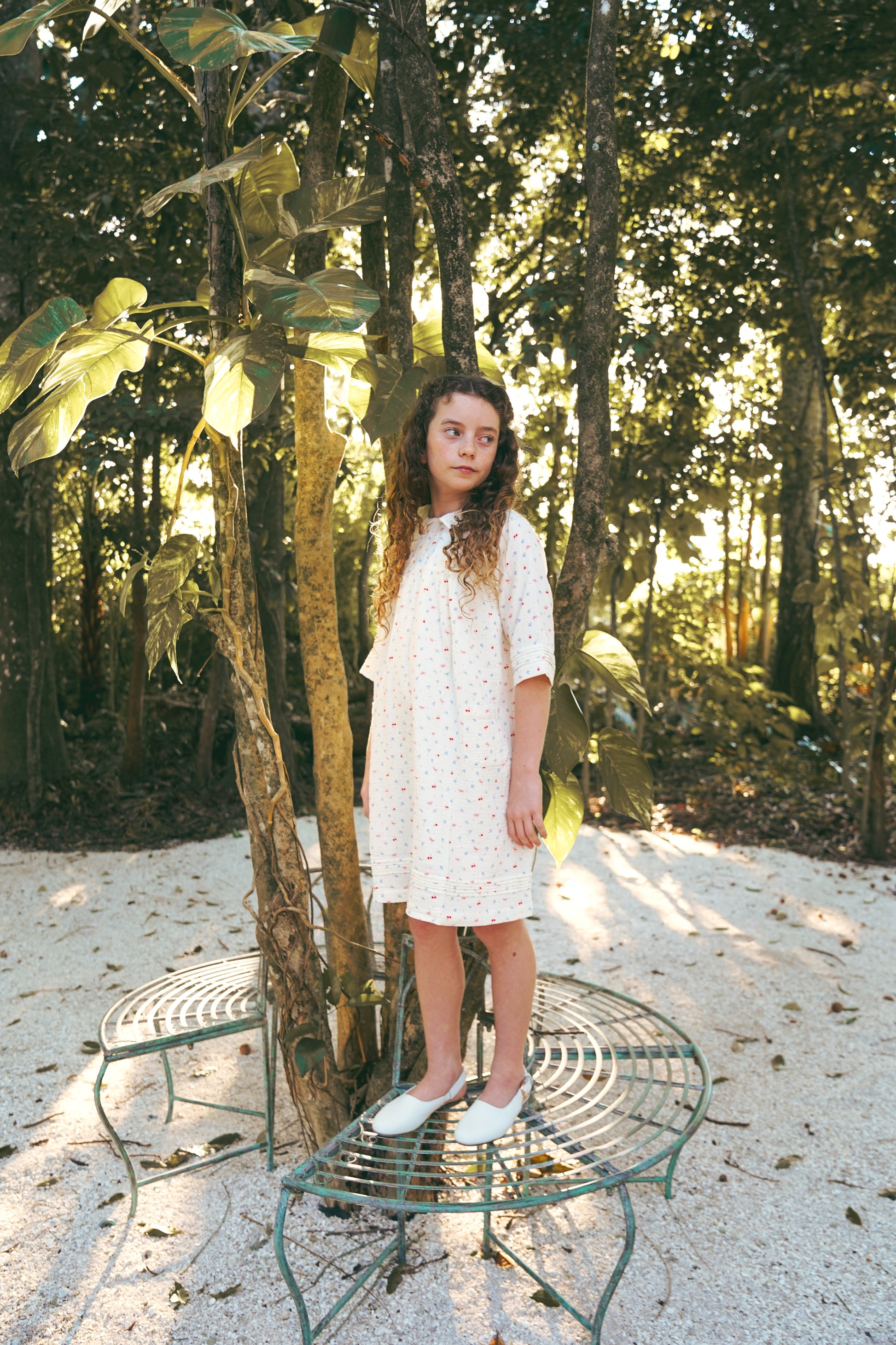 Coco Blanc Cherry Gauze Dress 6