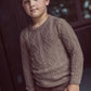 COCO BLANC MOCHA DIAMOND DESIGN SWEATER