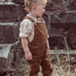 COCO BLANC TAN CORDUROY OVERALLS