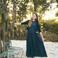 COCO BLANC NAVY GATHERED MAXI JUMPER