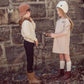 COCO BLANC BLUSH MARLED FRENCH TERRY DRESS
