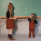 KIX RUBY ANIMAL PRINT SCALLOP TRIM CORDUROY OVERALLS