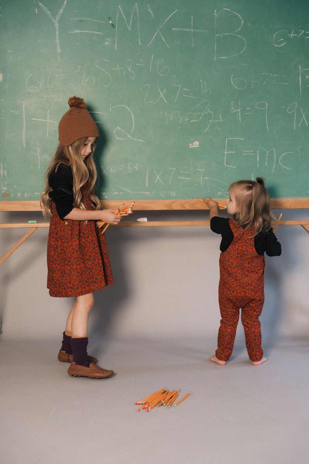 KIX RUBY ANIMAL PRINT SCALLOP TRIM CORDUROY OVERALLS