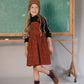 KIX RUBY ANIMAL PRINT SCALLOP TRIM CORDUROY JUMPER