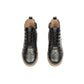 CAMILLE KIDS VINTAGE BLACK LEATHER WINGTIP BOOTIES