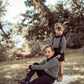COCO BLANC BLACK/WHITE BOYS COLLARED SWEATER