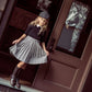 COCO BLANC BLACK COLLARED SWEATER