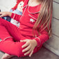 COCO BLANC RED COLLARED PAJAMA