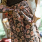 GEM  BLACK/PINK FLORAL BROCADE MIDI SKIRT