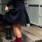 MINI NOD BLACK PLEATED SKIRT