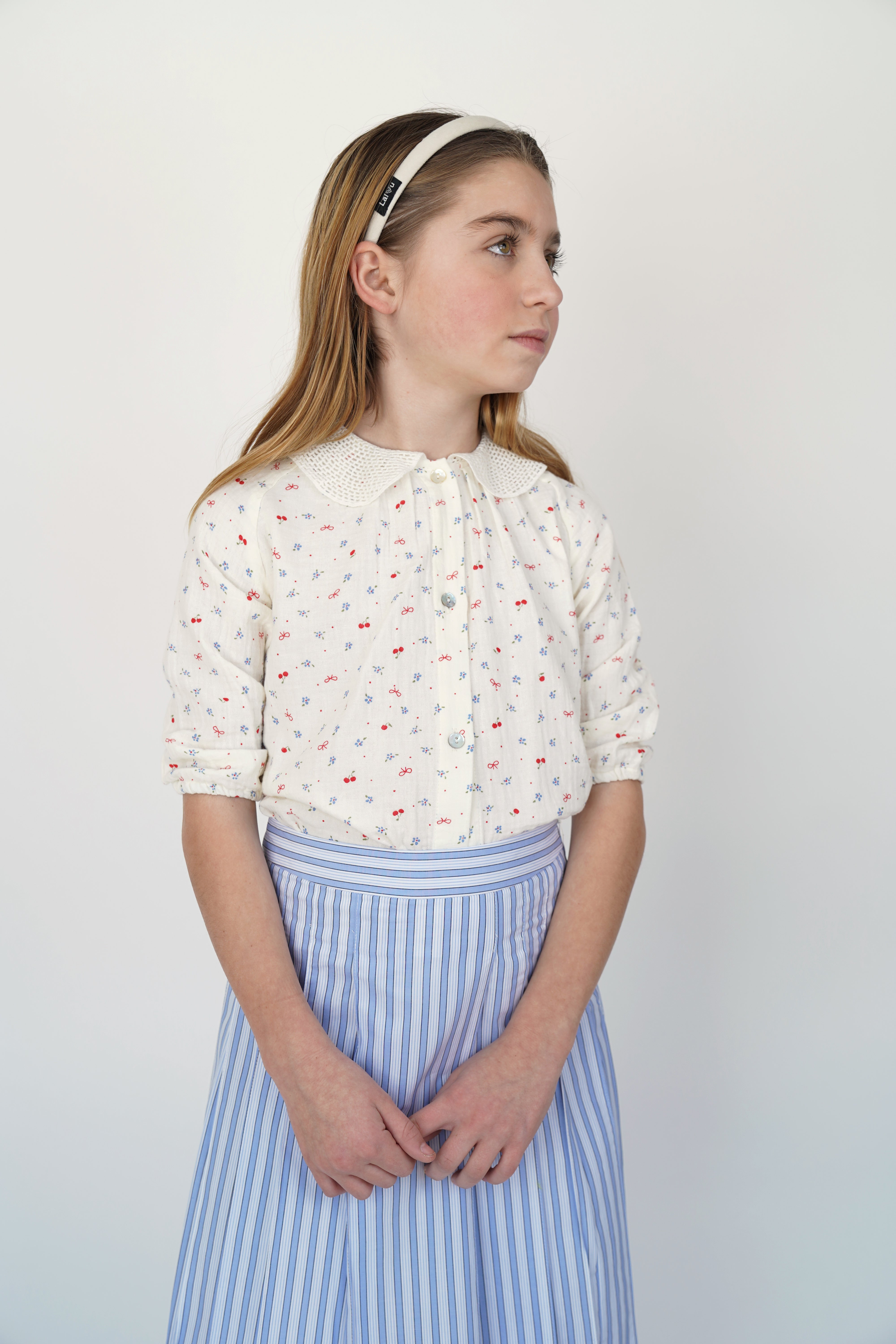 トップス RIKO Coco blouse (white) Women's White Cotton Ruffle Top