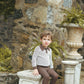 BACE COLLECTION BEIGE BUBBLE KNIT SWEATER SET