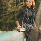 VALENTINA GREEN MARLED CREW NECK SWEATER SET
