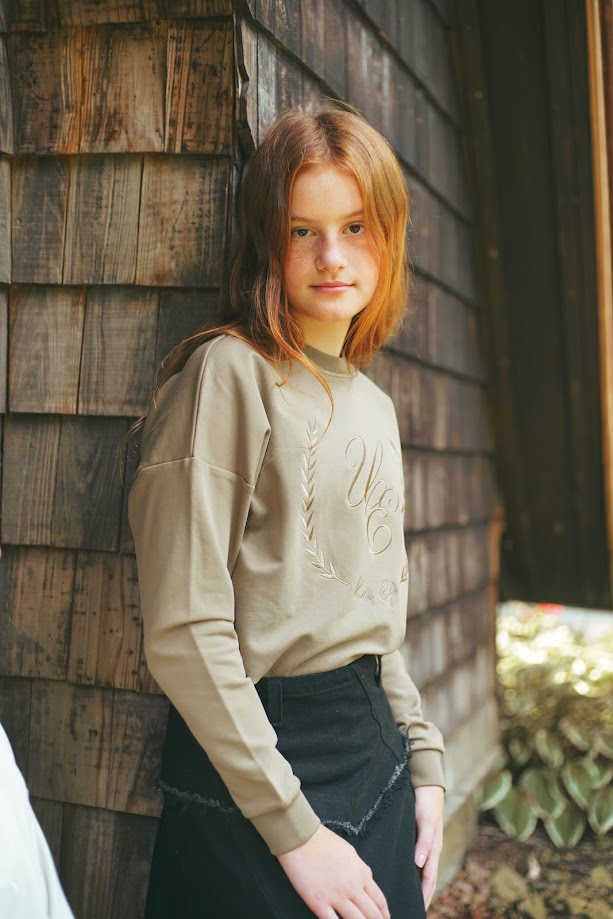 URBAN EDGE ECRU TONE ON TONE SWEATSHIRT