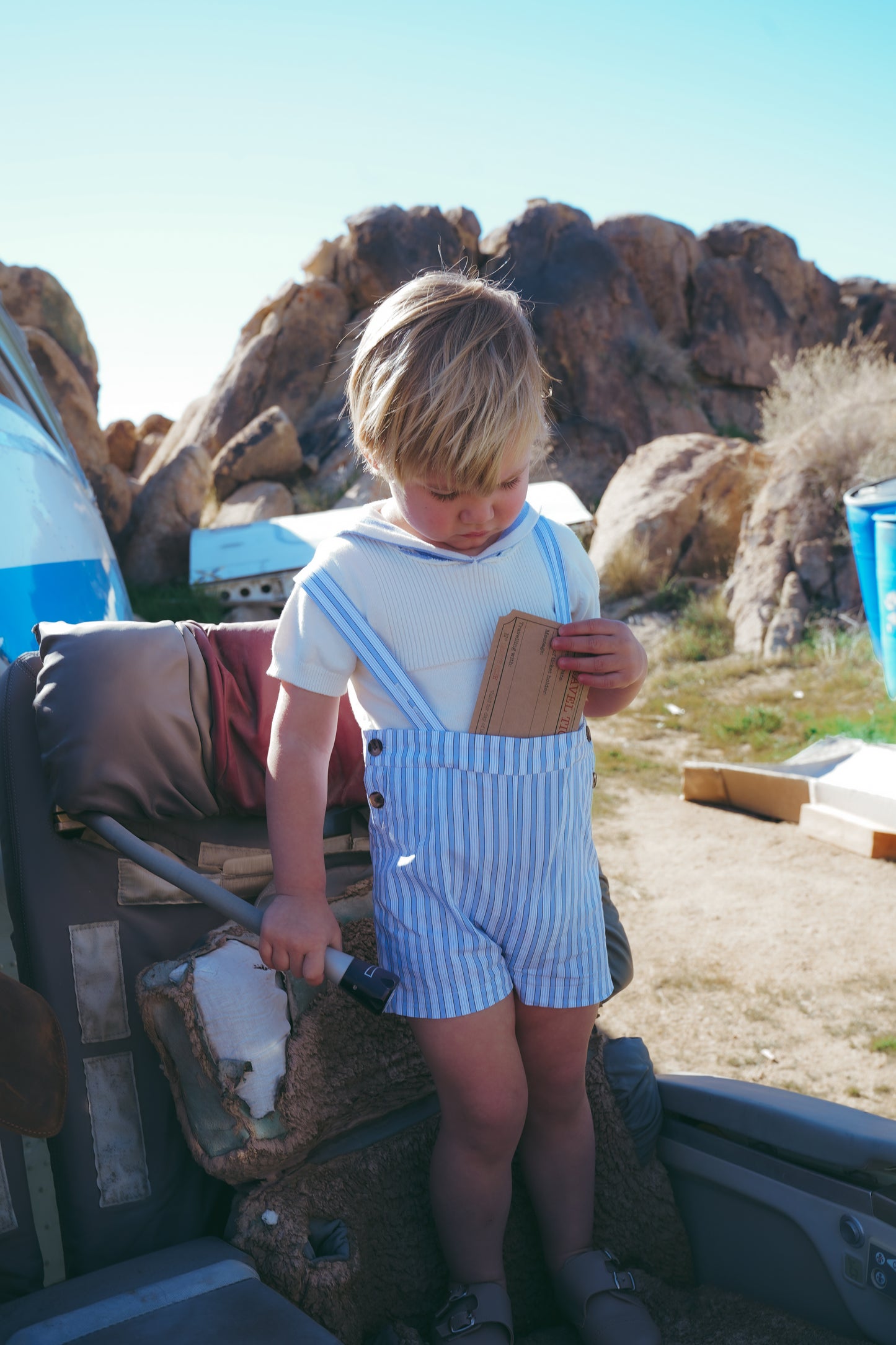 COCO BLANC CREAM SAILOR COLLAR SWEATER