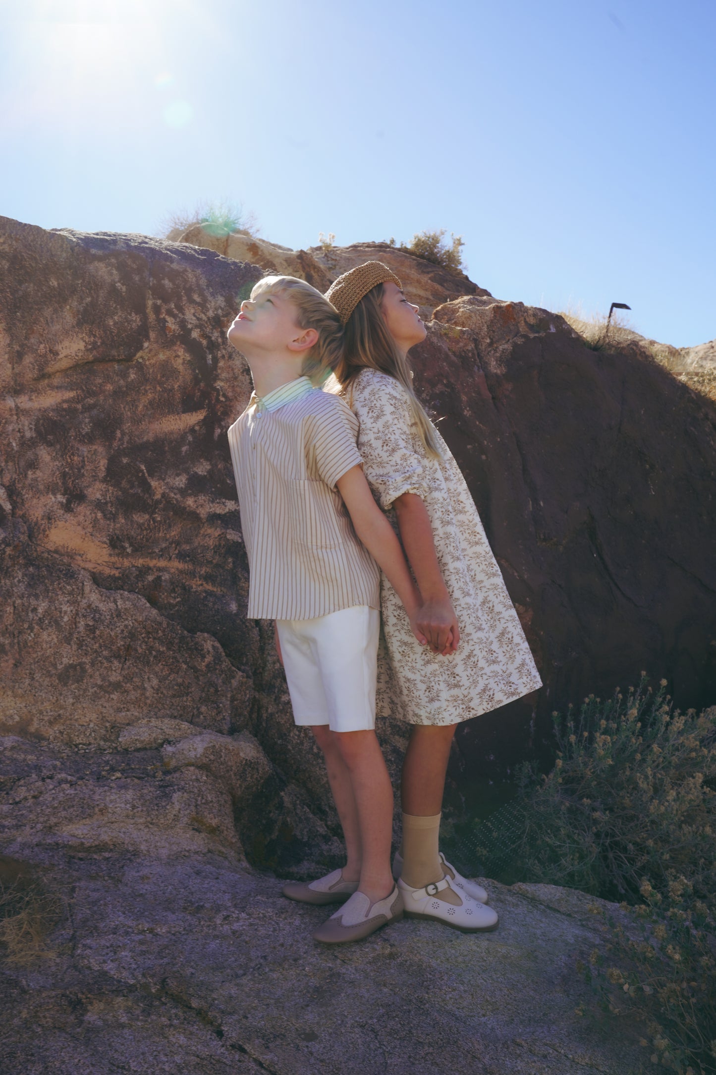 COCO BLANC IVORY BUTTON SHORTS