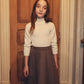 NUMU MOCHA WOOL PLEATED SKIRT