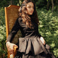 VALENTINA BLACK TIERED MOCKNECK MAXI DRESS