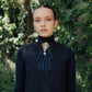 VALENTINA NAVY PINSTRIPE WOOL VEST