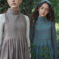 VALENTINA BROWN WOOL ROLL OVER NECK JUMPER