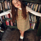 BACE COLLECTION GREEN PLAID TRIM JUMPER