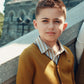 COTTIER MUSTARD STRIPED BUTTON DOWN SHIRT