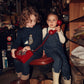 BACE COLLECTION BLUE DENIM PINSTRIPE OVERALLS